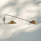 Simms Long Arm Double Wall Sconce - Blushlighting