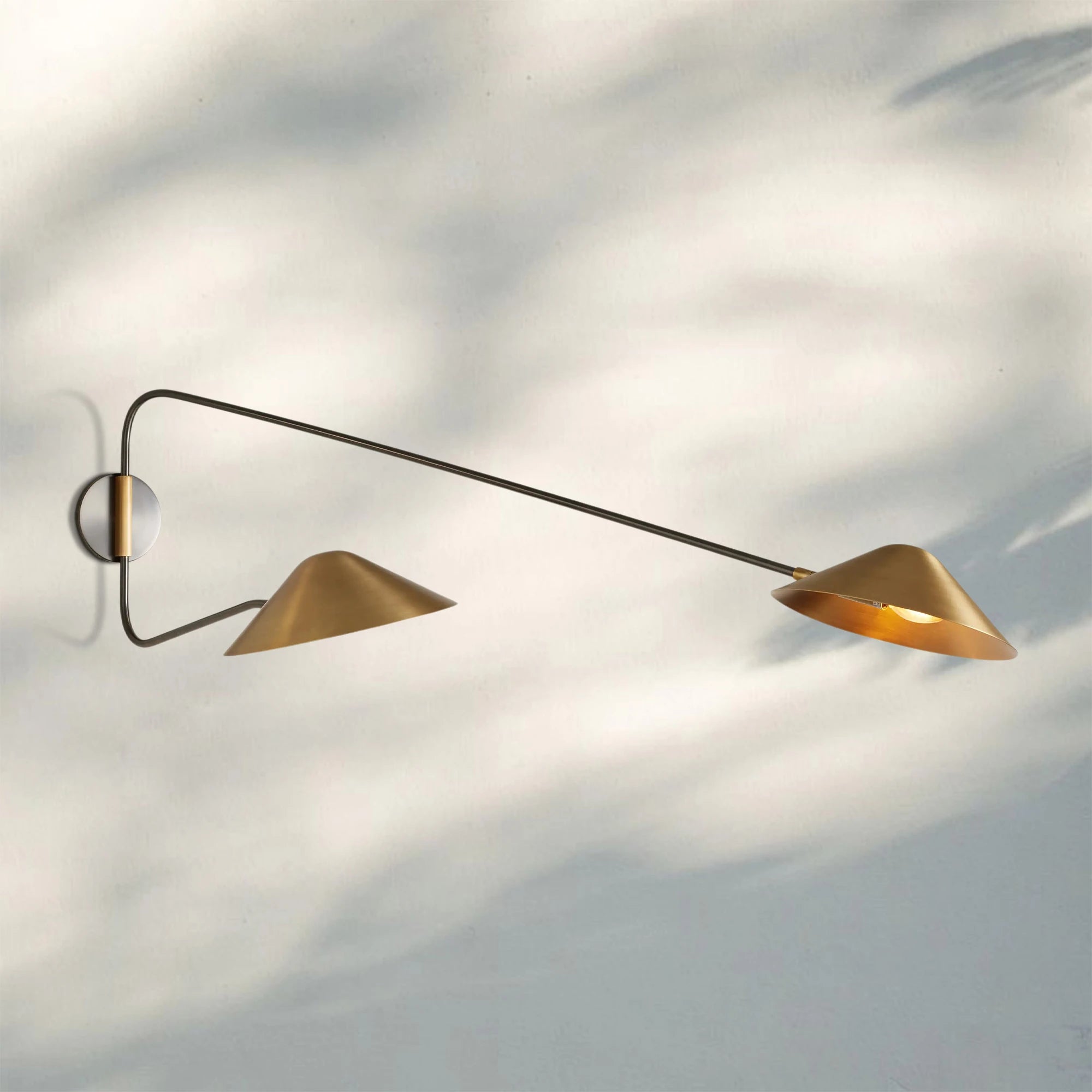 Simmsa Long Arm Double Wall Sconce-
