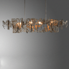 Simple Artistic Metal Dining Table Chandelier - 31.5"LBlushlighting