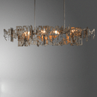 Simple Artistic Metal Dining Table Chandelier - 31.5"LBlushlighting