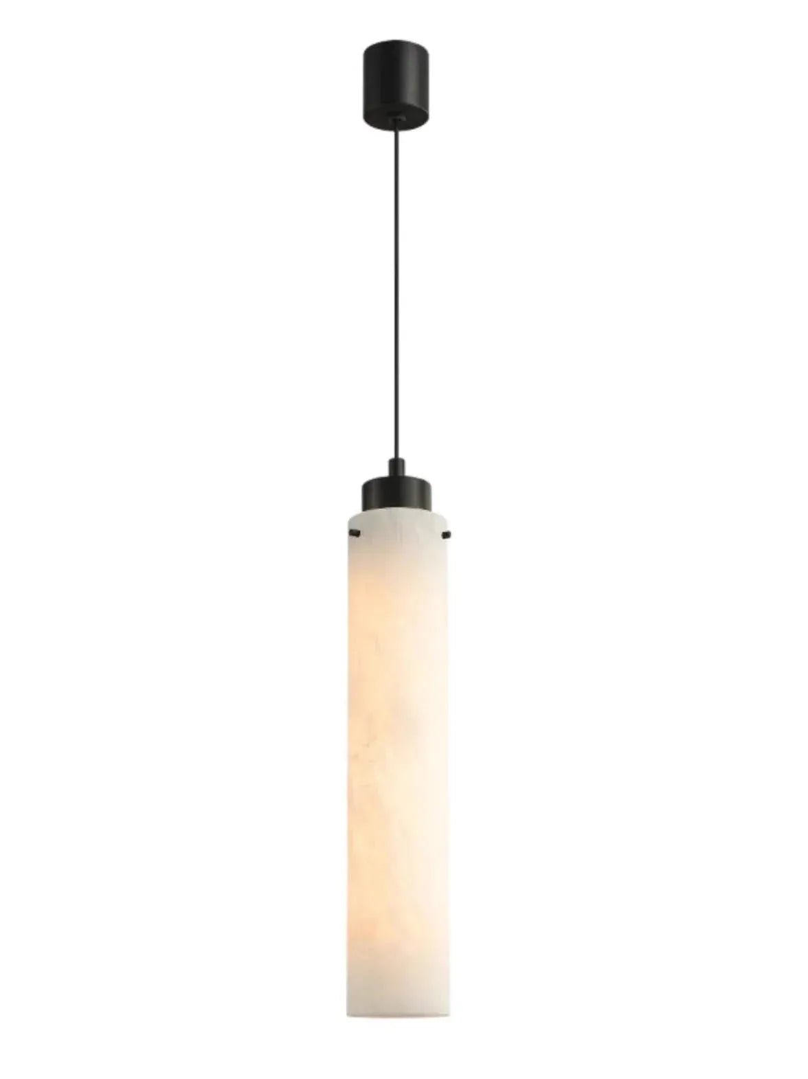 Simple marble pendant lamp - Dia 2.7”(7cm) x H 9.8”(25cm)Copper & White MarbleBlushlighting