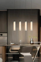 Simple marble pendant lamp - Dia 2.7”(7cm) x H 9.8”(25cm)Copper & White MarbleBlushlighting