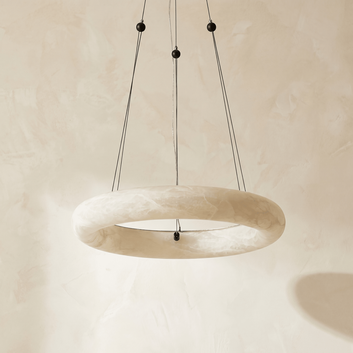 Single Ring Pendant Alabaster - Ø20.9" (53 cm)Blushlighting