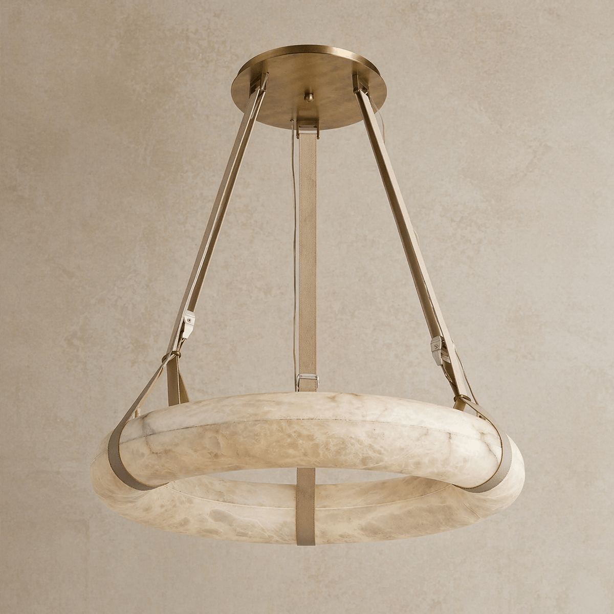 Single Ring Pendant Alabaster - Ø20.9" (53 cm)Blushlighting