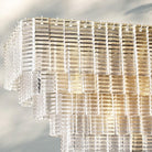 Sirena Glass Rectangular Chandelier 59"-