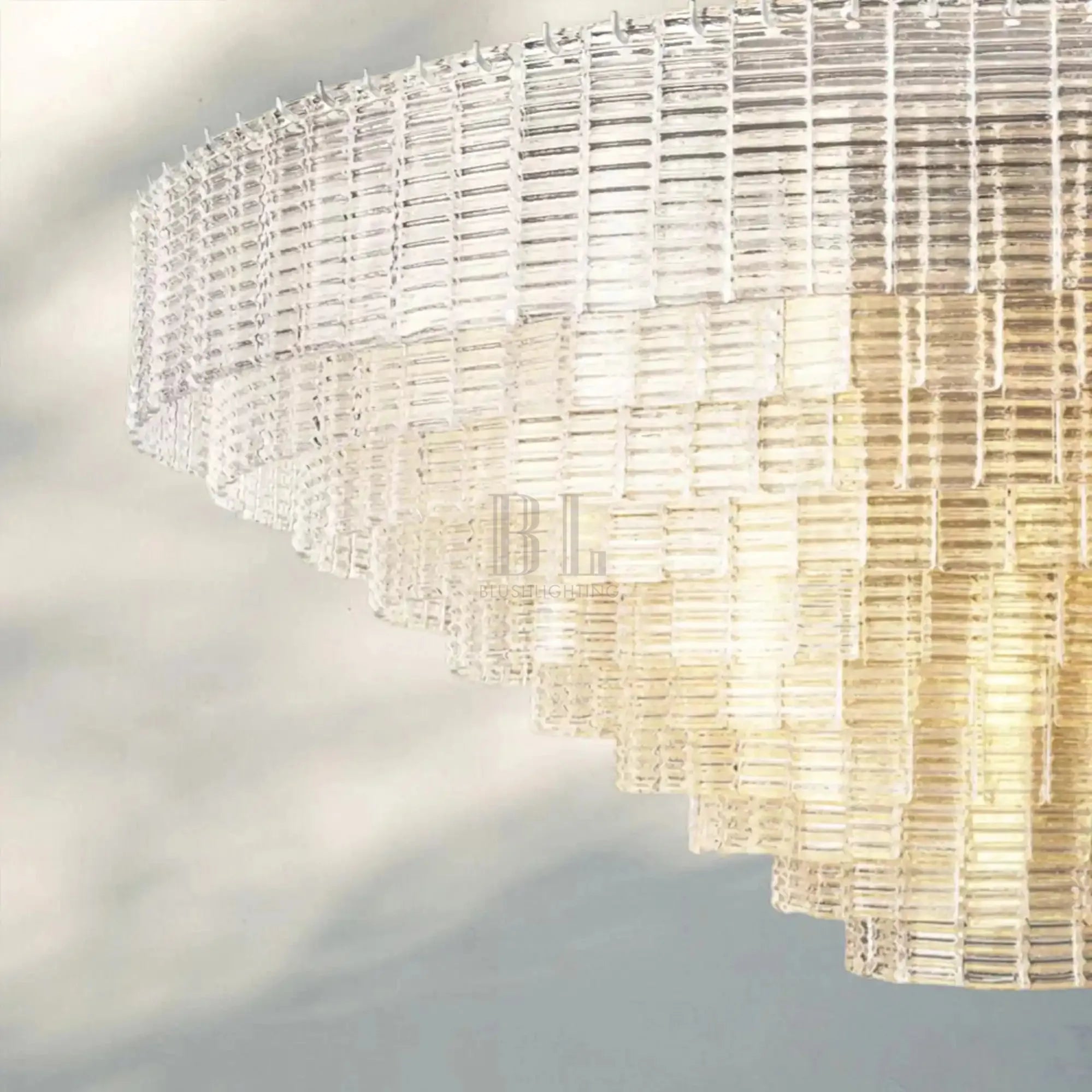 Sirena Smoke Round Chandelier 41" 52‘’ 65‘’-