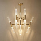 Siro Crystal Glass Pendant Light 27.8" - Blushlighting