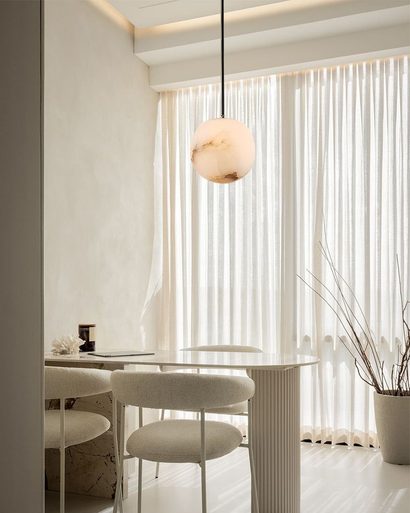 Small Alabaster Cluster Globes Ceiling Pendant Light For High Ceiling - 1-light-D10cm/D3.94"White + BrassBlushlighting