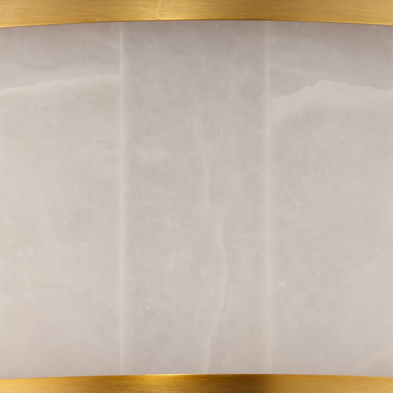 Small Upsala Alabaster Flush Mount Ceiling Light - Blushlighting