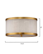 Small Upsala Alabaster Flush Mount Ceiling Light - Blushlighting