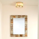 Small Upsala Alabaster Flush Mount Ceiling Light - Blushlighting