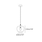 Modern Smoke Gray Glass Pendant Light with Dimmable Warm Glow