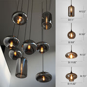 Modern Pendant Fixture light For 2 Story Foyer /Enterway /Staircase