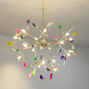 Blushlighting® Flims | Colourful Agate Art Multicoloured Chandelier