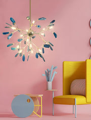 Blushlighting® Flims | Colourful Agate Art Multicoloured Chandelier