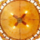 Solaris Disc Murano Chandelier - ∅ 39.4″ x H 14.2″Amber & GoldBlushlighting