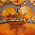Solaris Round Chandelier - ∅ 31.5″ x H 11.0″Amber & GoldBlushlighting