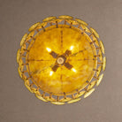 Solaris Round Chandelier - ∅ 23.6″ x H 11.0″Amber & GoldBlushlighting