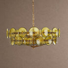 Solaris Round Chandelier - ∅ 23.6″ x H 11.0″Amber & GoldBlushlighting