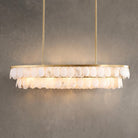 Solene Alabaster Linear Chandelier 45"