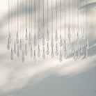 Solitaire Linear Chandelier 37"50"70"87"87"120"-70‘-Nickel-