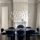Solitaire Linear Chandelier 37"50"70"87"87"120"-