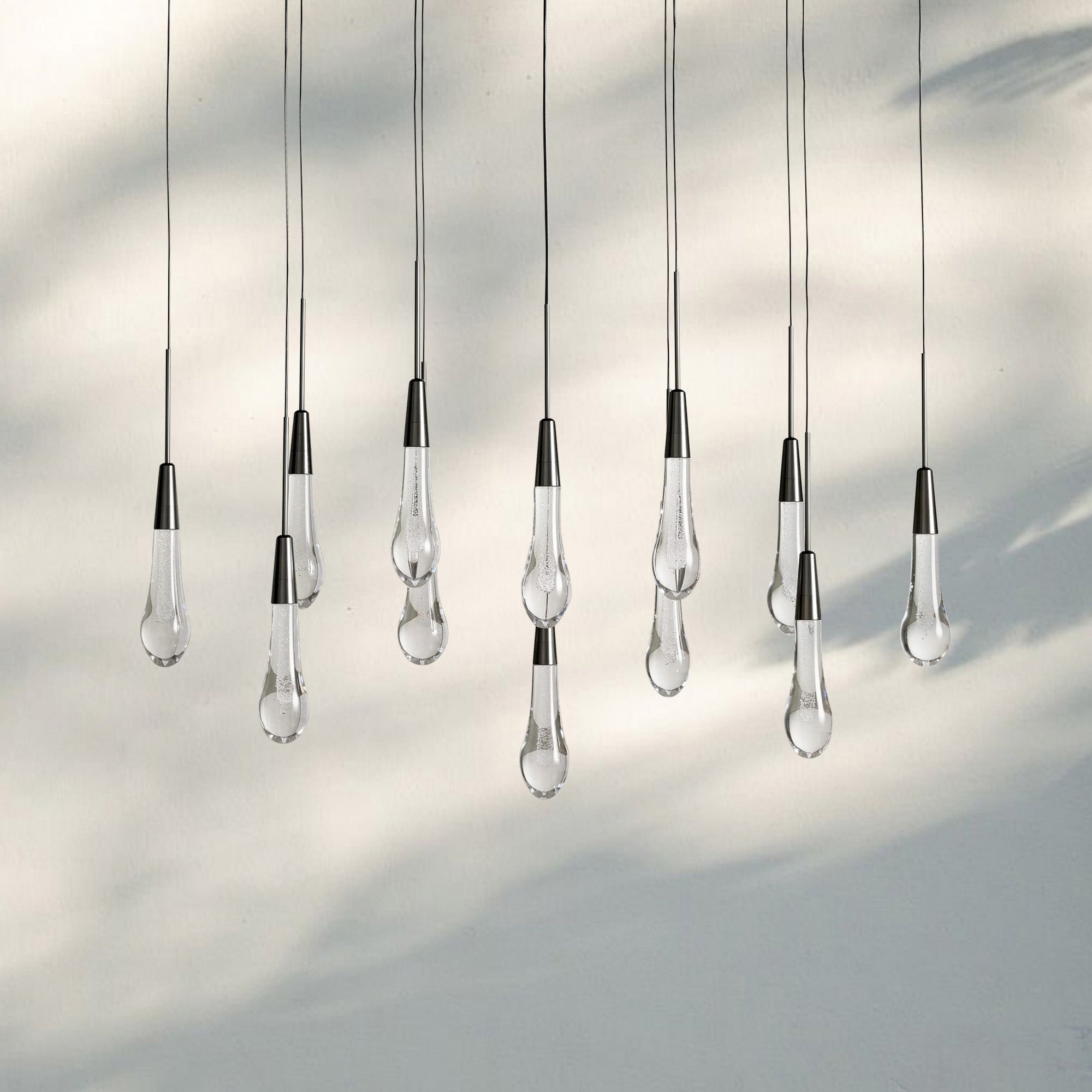 Solitaire Linear Chandelier 37"50"70"87"87"120"-37‘’-Bronze-
