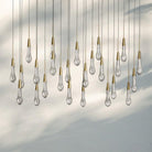Solitaire Linear Chandelier 37"50"70"87"87"120"-50‘’-Brass-