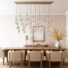Solitaire Linear Chandelier 37"50"70"87"87"120"-