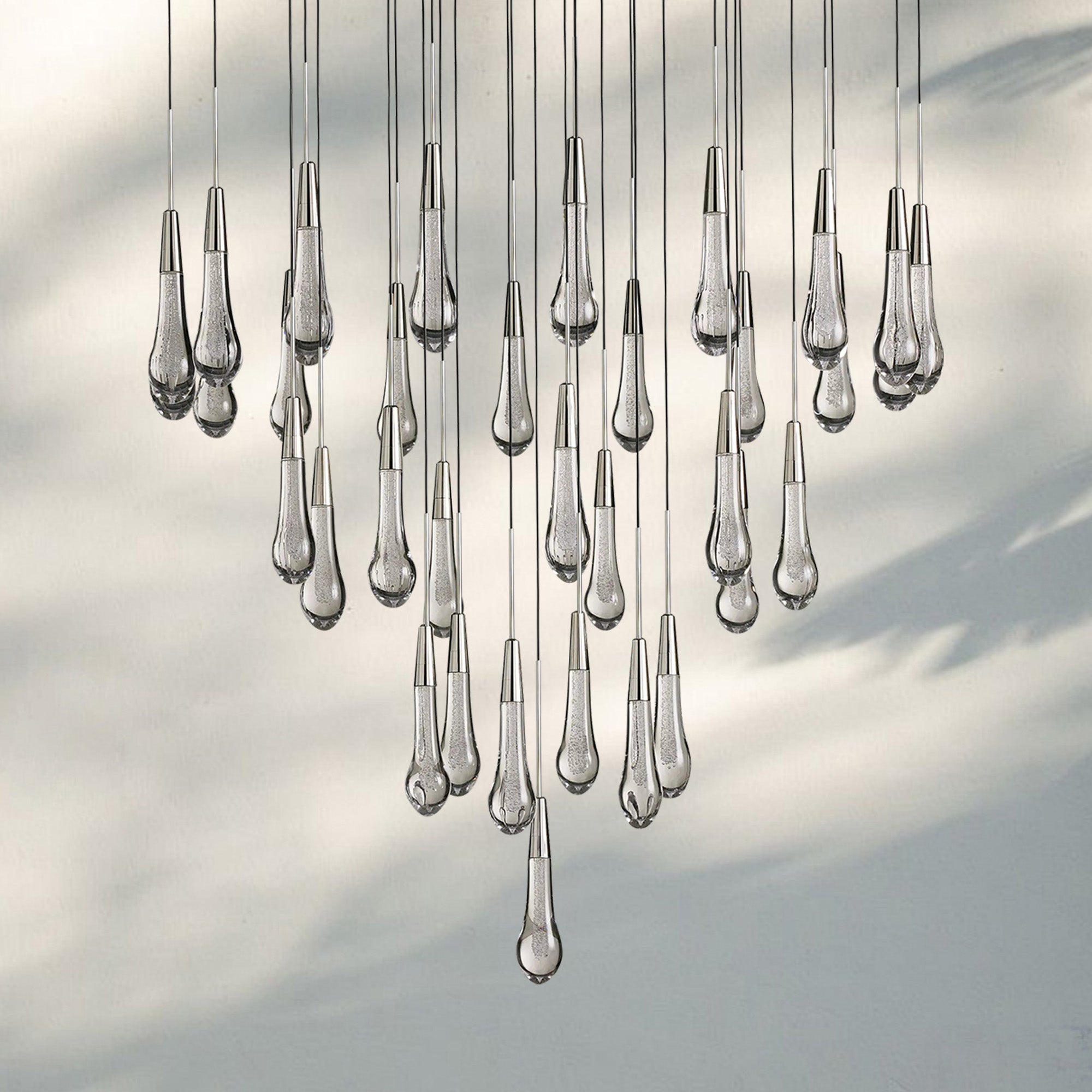 Solitaire Round Chandelier 17" 24" 36“ 58“-