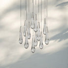 Solitaire Round Chandelier 17" 24" 36“ 58“-12-Light 17‘’-Nickel-
