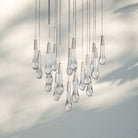 Solitaire Round Chandelier 17" 24" 36“ 58“-19-Light 24‘’-Nickel-