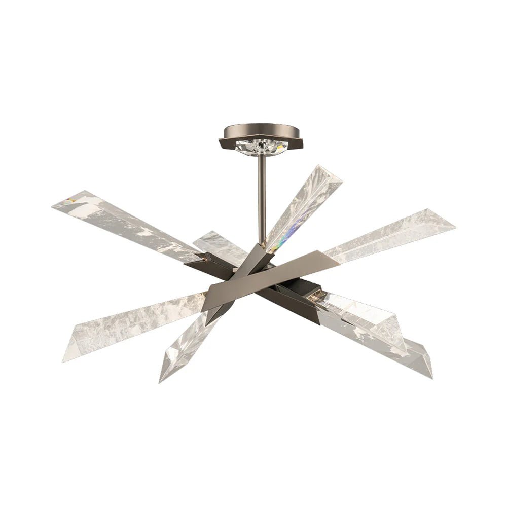 Solitude LED Semi Flush Mount Ceiling Light - Blushlighting