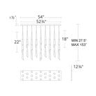 Solitude Linear LED Multi Pendant Light - Blushlighting