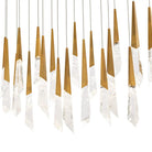 Solitude Linear LED Multi Pendant Light - 23 - LightAged BrassBlushlighting