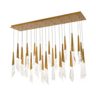 Solitude Linear LED Multi Pendant Light - 23 - LightAged BrassBlushlighting