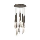 Solitude Round LED Multi Chandelier - 9 - LightBronzeBlushlighting