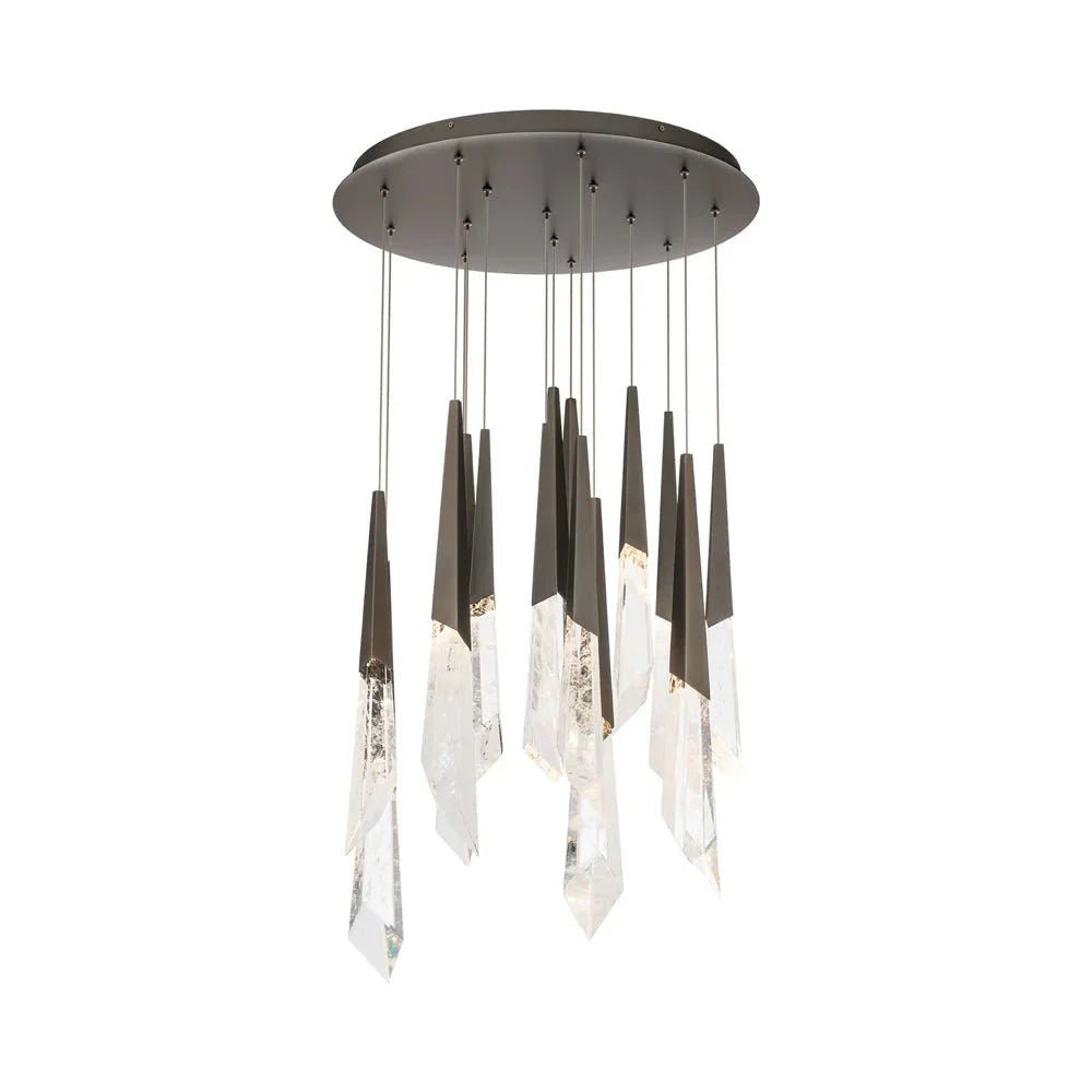 Solitude Round LED Multi Chandelier - 15 - LightBronzeBlushlighting