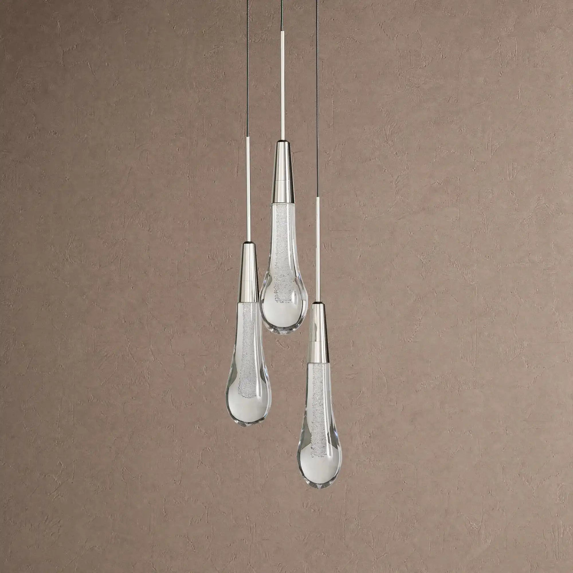 Soltaire 3-Light Pendant - NickelBlushlighting