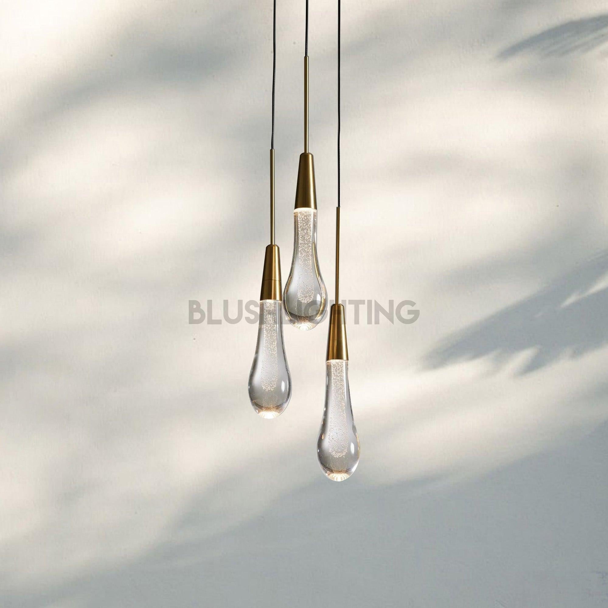 Soltaire 3 - Light Pendant - BrassBlushlighting