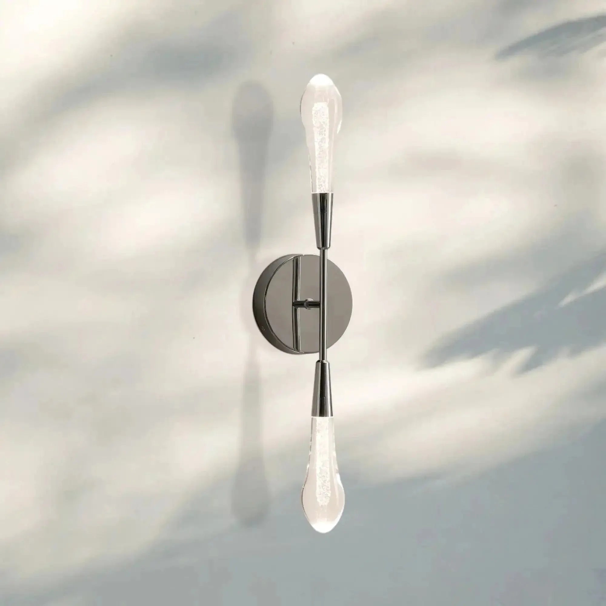 Soltaire Double Sconce - NickelBlushlighting
