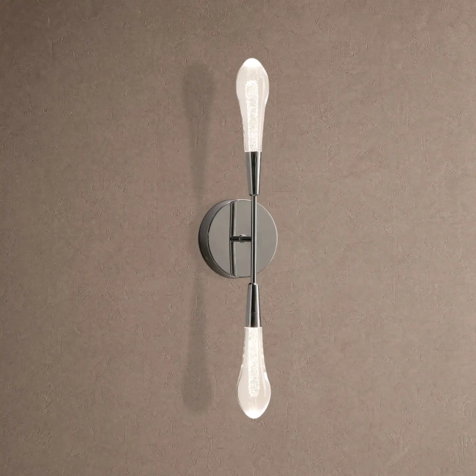 Soltaire Double Sconce - NickelBlushlighting