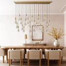 Solitaire Linear Chandelier 37"50"70"87"87"120"-
