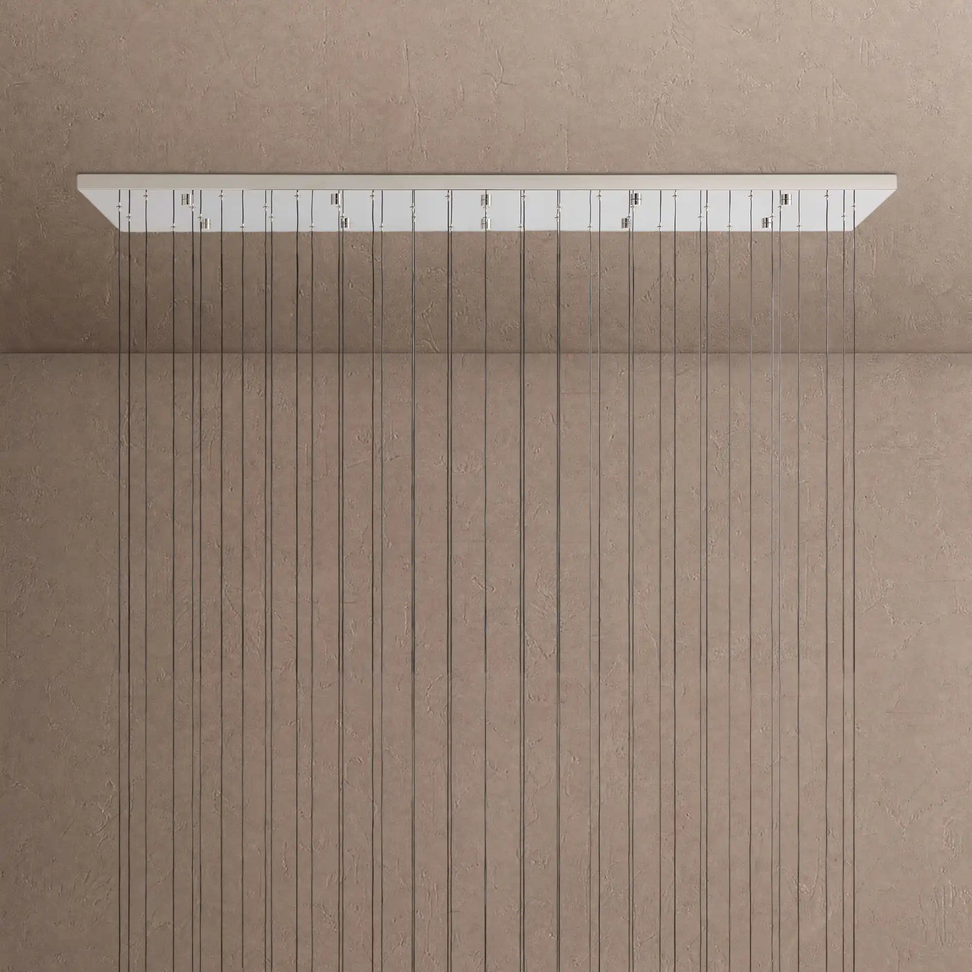 Soltaire Linear Chandelier - Raindrop Pendant Lighting - 120‘’ 120-LightBrassBlushlighting