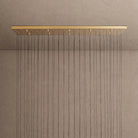 Soltaire Linear Chandelier - Raindrop Pendant Lighting - 120‘’ 120-LightBrassBlushlighting