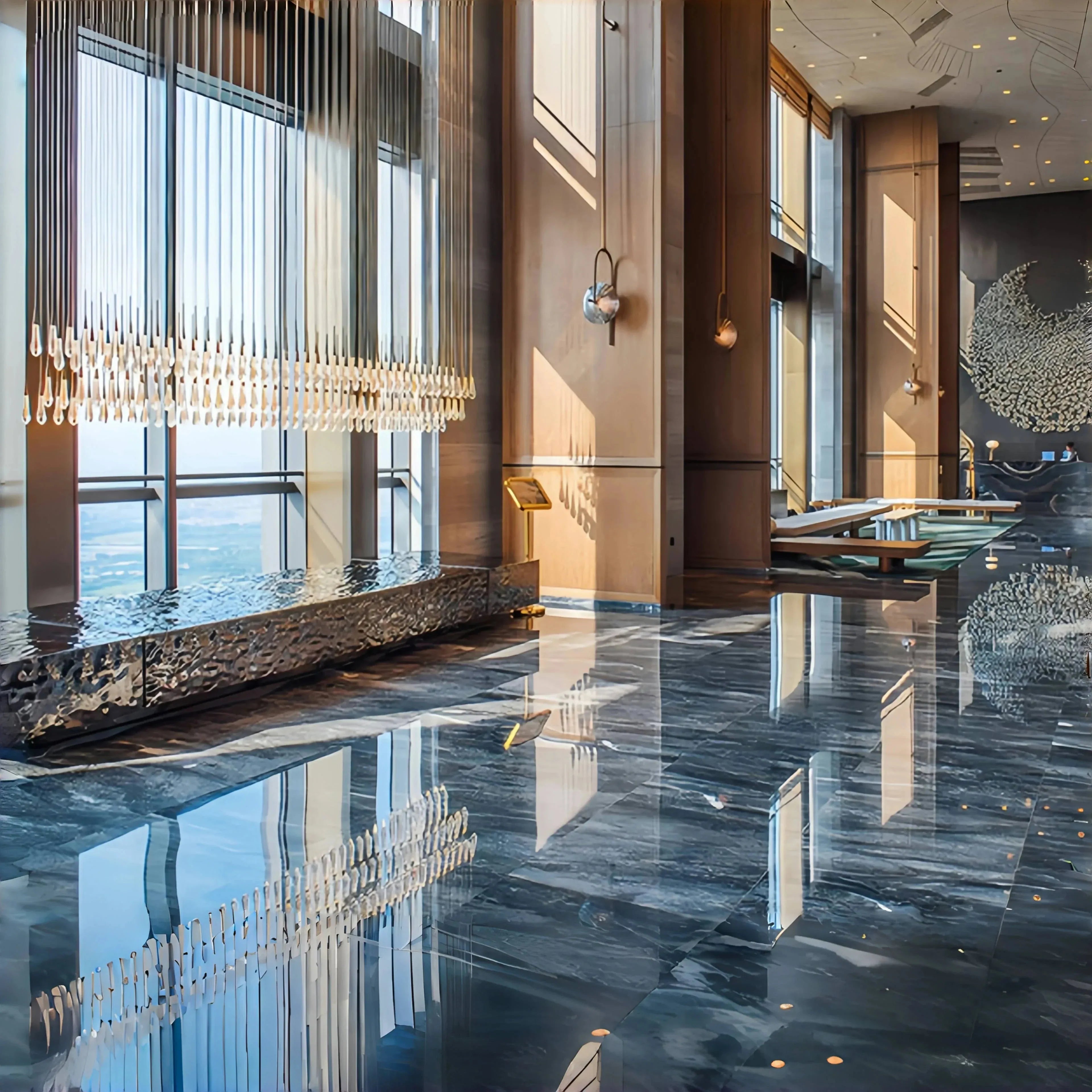 Soltaire Linear Chandelier - Seeded Glass Raindrop Pendant Lighting - 120‘’BrassBlushlighting