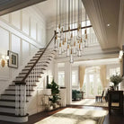 Solitaire Round Chandelier 17" 24" 36“ 58“-