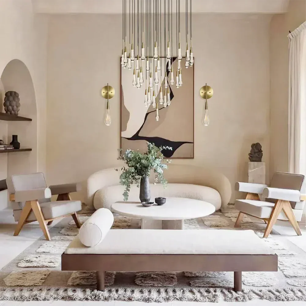 Solitaire Round Chandelier 17" 24" 36“ 58“-