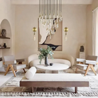 Solitaire Round Chandelier 17" 24" 36“ 58“-