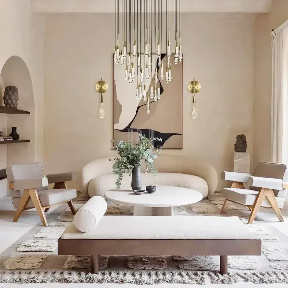 Solitaire Round Chandelier 17" 24" 36“ 58“-